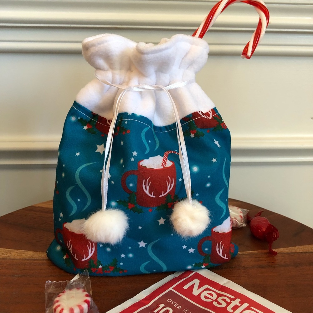 Handmade Hot cocoa Christmas  Gift Bag